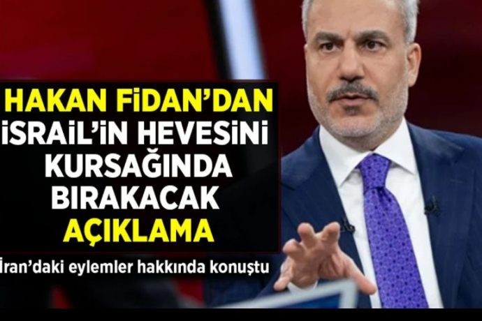 Hakan Fidan'�n Bu A��klamalar� �srail'in Hevesini Kursa��nda B�rakacak