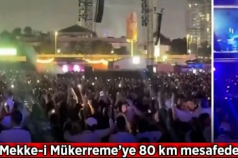 Arabistan topraklarnda ahlakszlk ovu! Lopez, Mekke'ye yakn nokta'da sahneye kt!